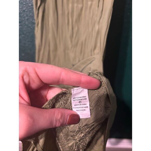 Ramy Brook Hailey Dress - Olive Green color. Size Medium - Picture 4 of 6